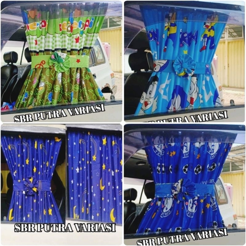 tirai mobil / tirai jendela mobil/aksesoris mobil/korden mobil/