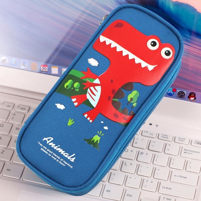 

[Promo] KOTAK PENSIL KAIN KANVAS MOTIF ANIMAL ZOO KOREAN VERSION - DINO
