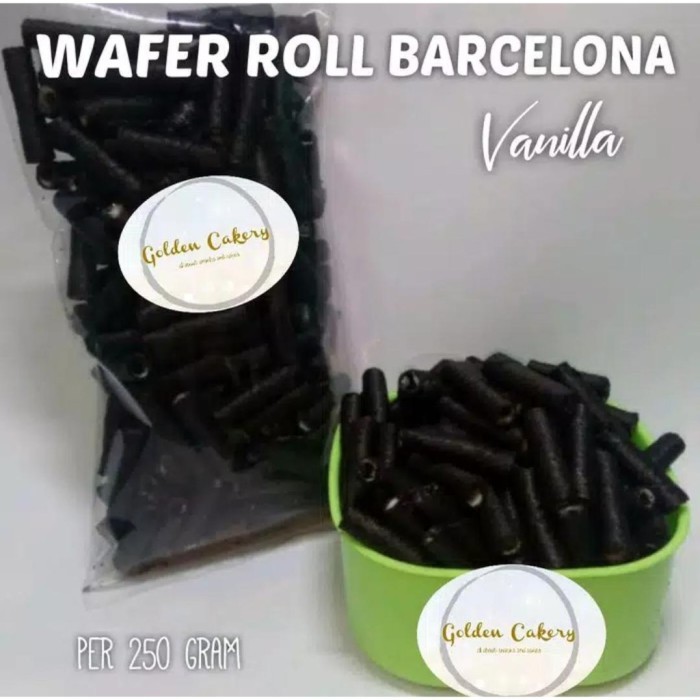 

Wafer Roll Mini Kiloan - Vanila, 180 GRAM