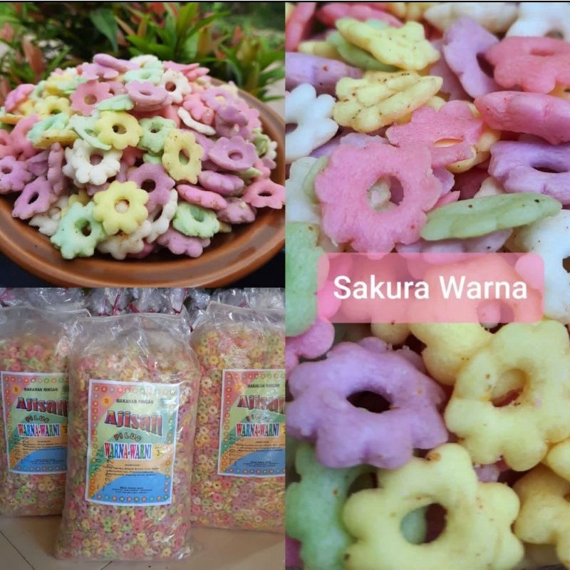 

Snack jajanan Sakura Riri repack kemasan 250gr