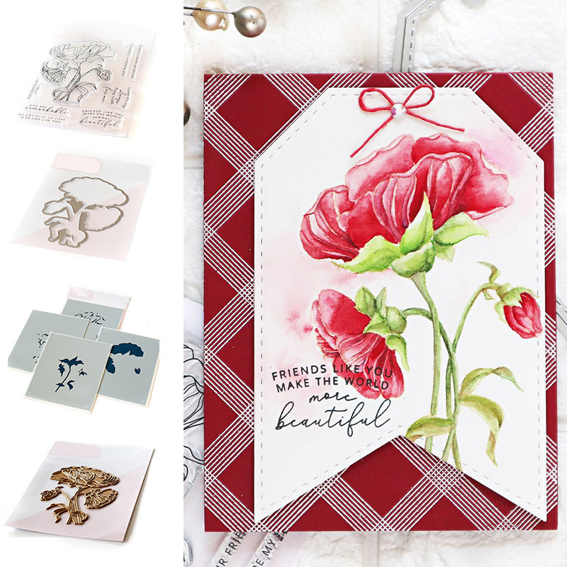 

Thankful for Friends Metal Cutting Dies Stamps Stencil Hot Foil Scrapbook Diary DecorationEmbossing Template DIY New for 2021