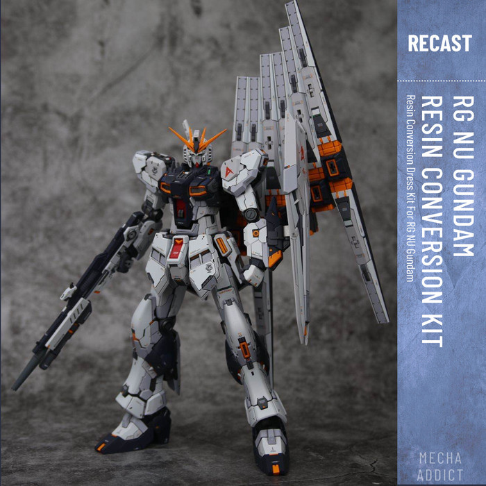 RG Nu Gundam Resin Conversion Dress Kit Sanzang - UC Recast