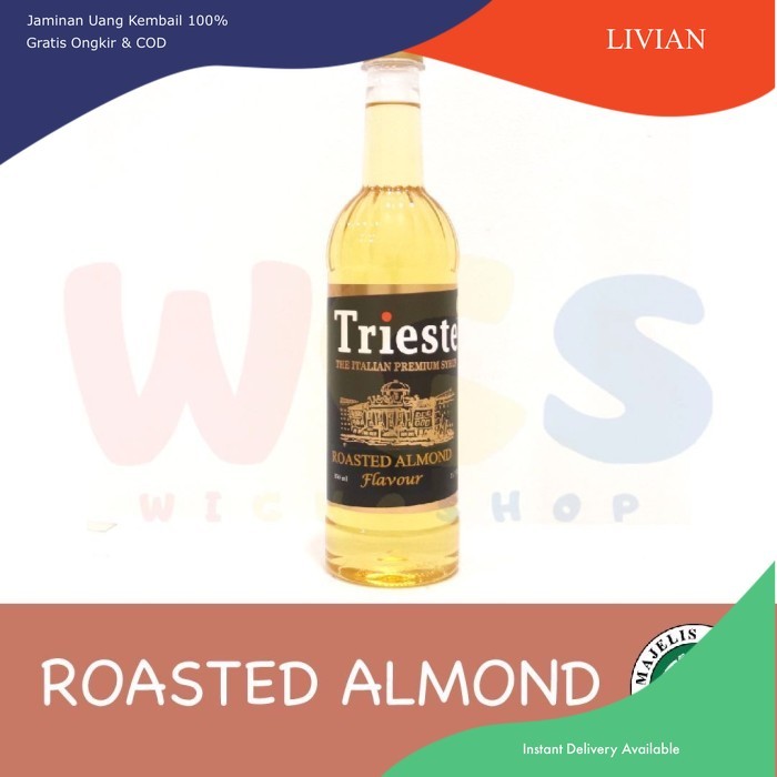 

vv Trieste Sirup Roasted Almond - Sirup Rasa Roasted Almond - 650 ml