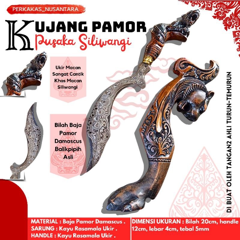 EXLUSIVE kujang baja Kujang SiliwangiKujang ciungKujang baja asliKujang pamorKujang jumboKujang maca
