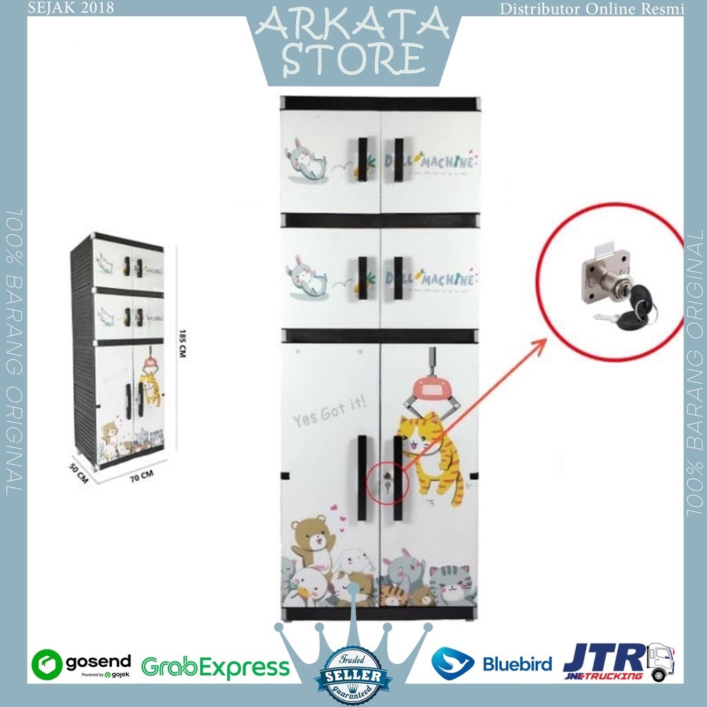 Idamamstore - Lemari plastik hanger lemari pakaian gantung lemari pakaian jumbo Miami Miami Orlando