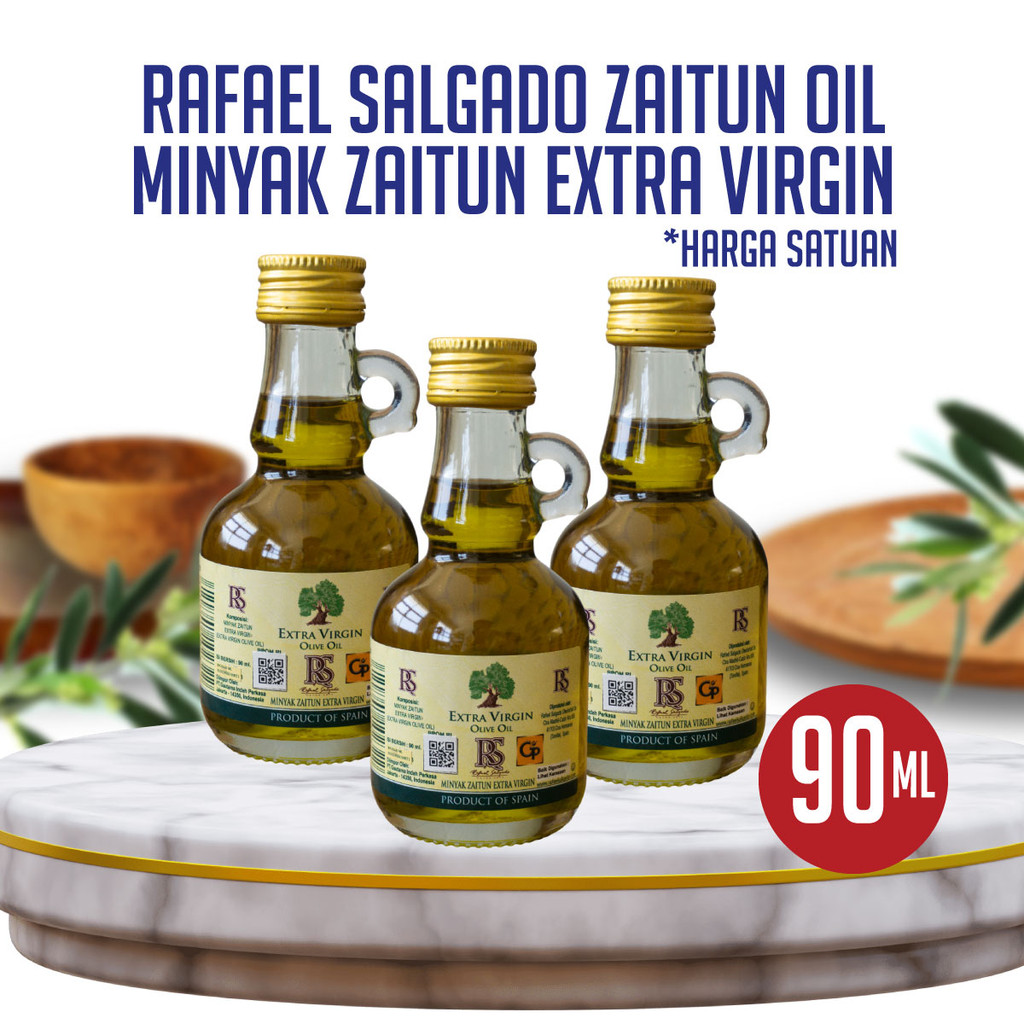 

Zaitun Rafael Salgado - extra virgin olive oil 90ml - Minyak Zaitun 90ml