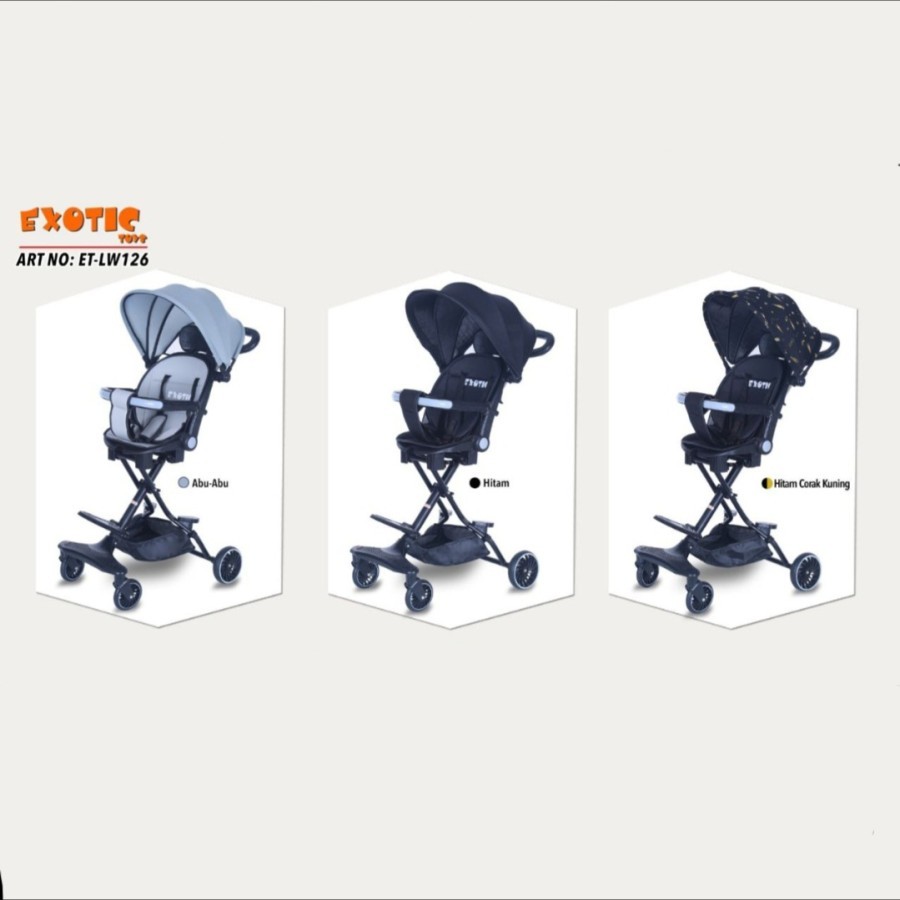 Exotic ET-LW 126 Magic Stroller - Kereta Dorong Bayi Magic Stroller Exotic LW 126