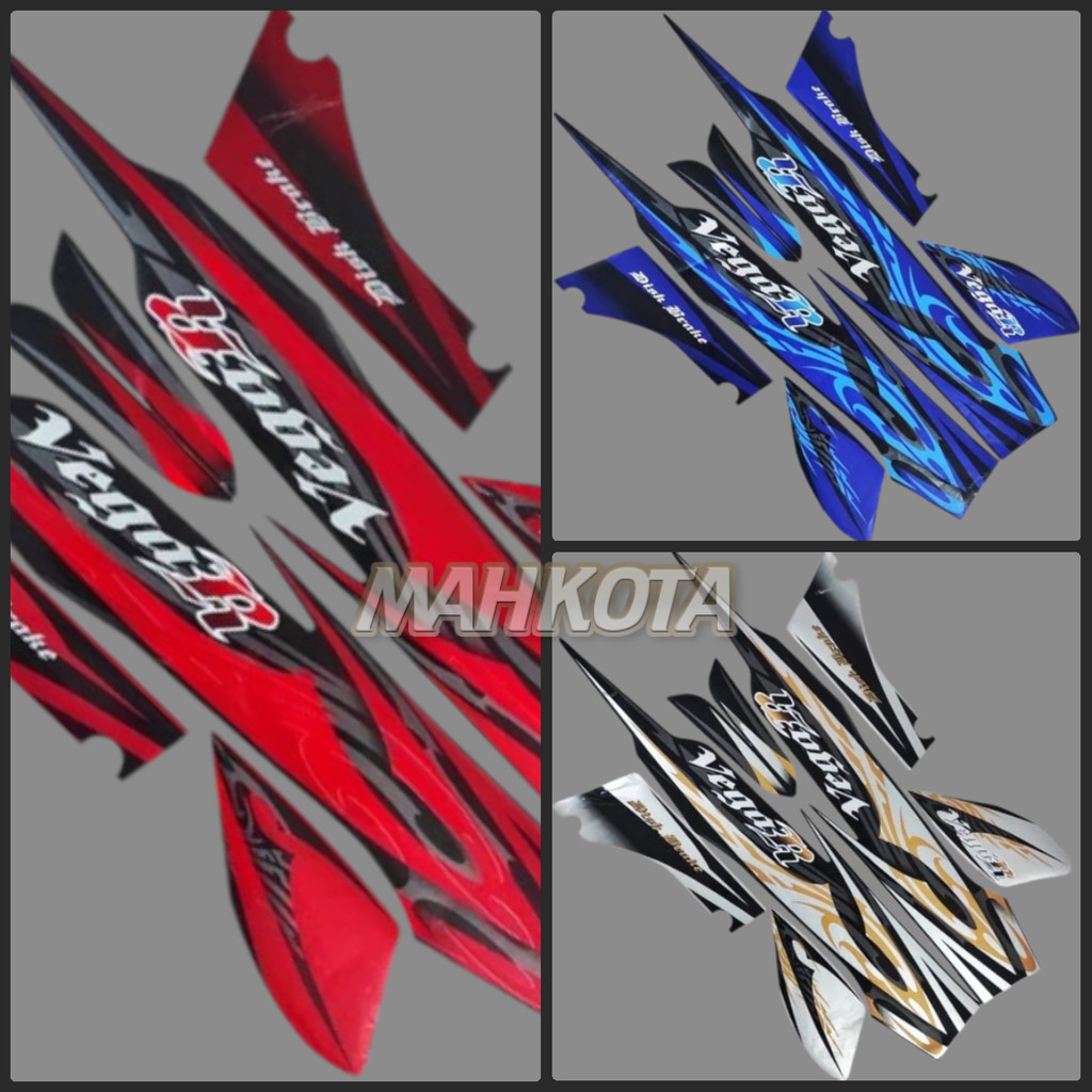 Striping Stiker Polet list motor Yamaha Vega r new 2008 2009 Fullset