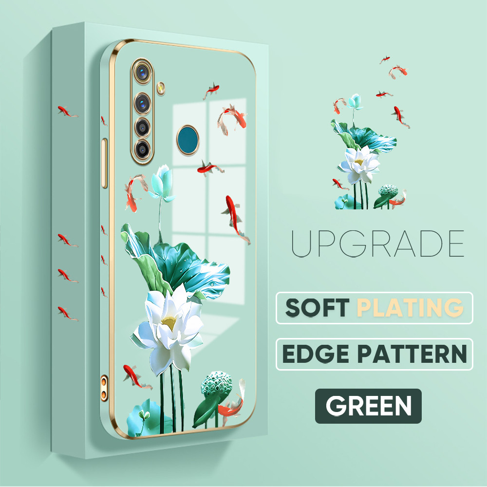 Casing Hp Untuk Realme 5 Pro Lokal Stock Lanyard Gratis Phone Case Softcase Kesing Cassing Soft Sofc