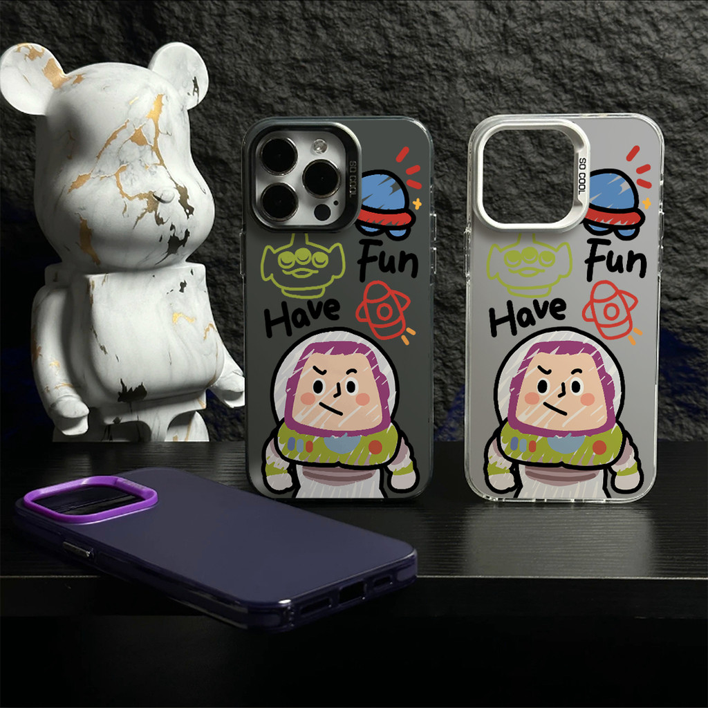 Buzz Lightyear Doodle Hardcase IPhone 15 Pro Max 14 Pro Max XR XS Max 14 14 Pro 14Plus Fullcover Cas