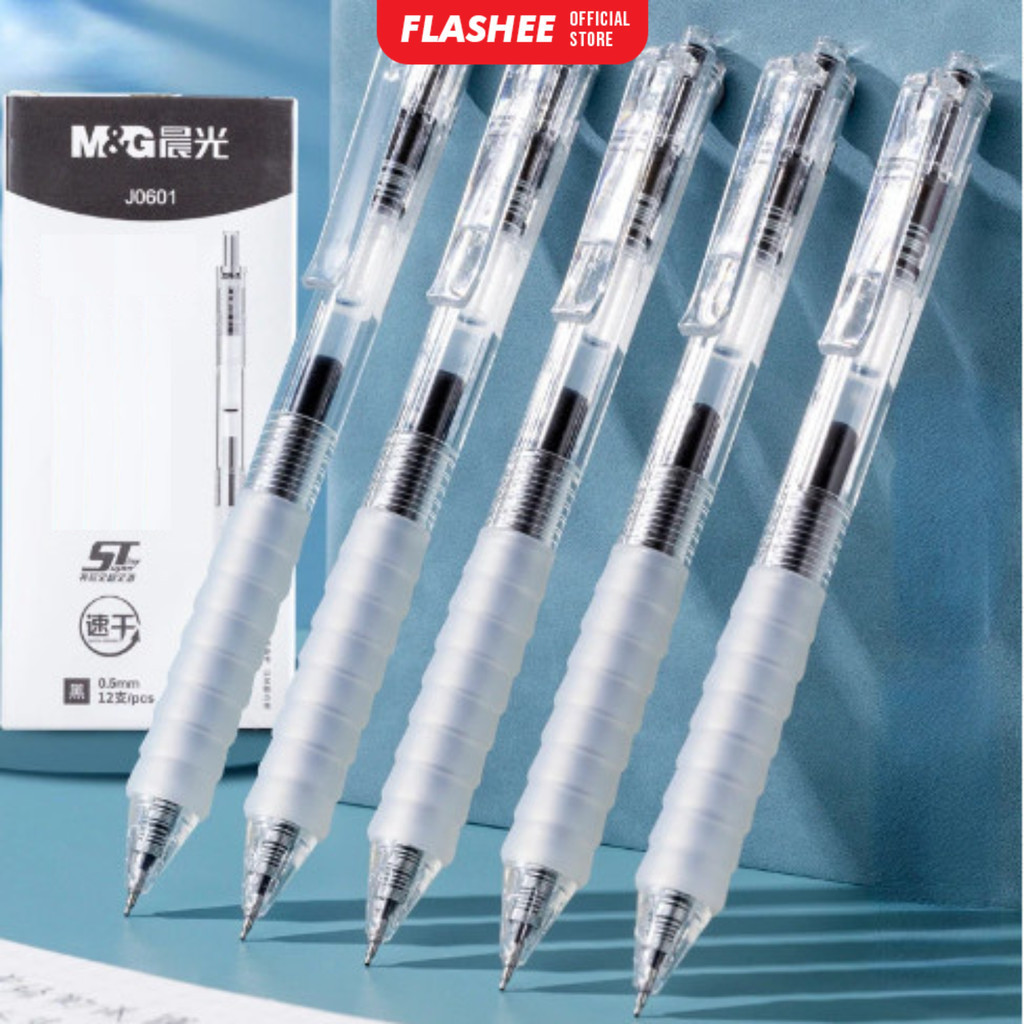 

Flashee Pulpen Gel Mekanik Pena Gel Simple Pen Tinta Hitam 0.5mm Bolpen Aesthetic