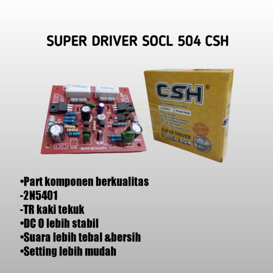 KIT SUPER DRIVER SOCL 504 CSH driver socl 504 merk 504