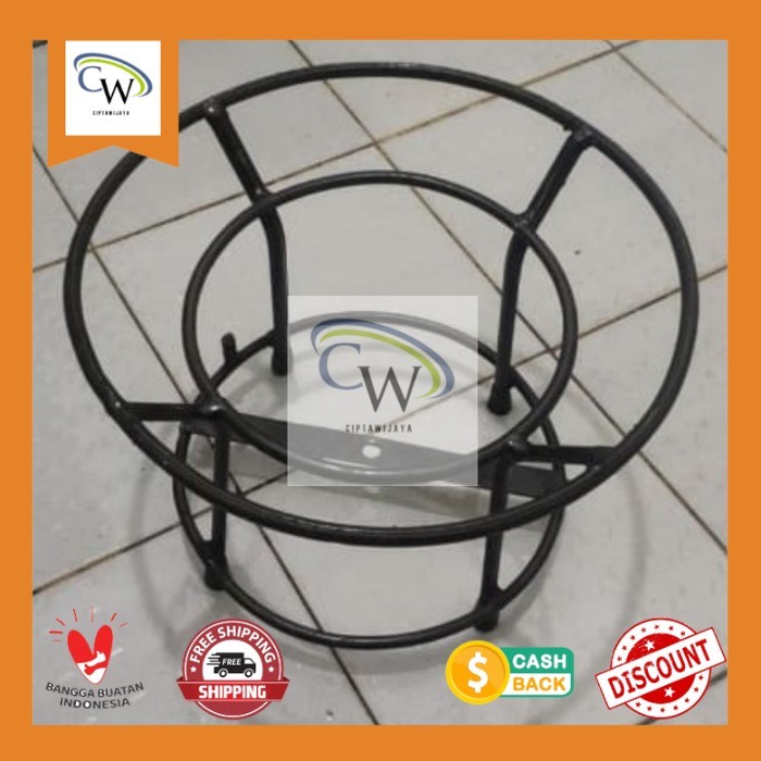 Tungku kompor semawar bulat/ rangka kompor semawar