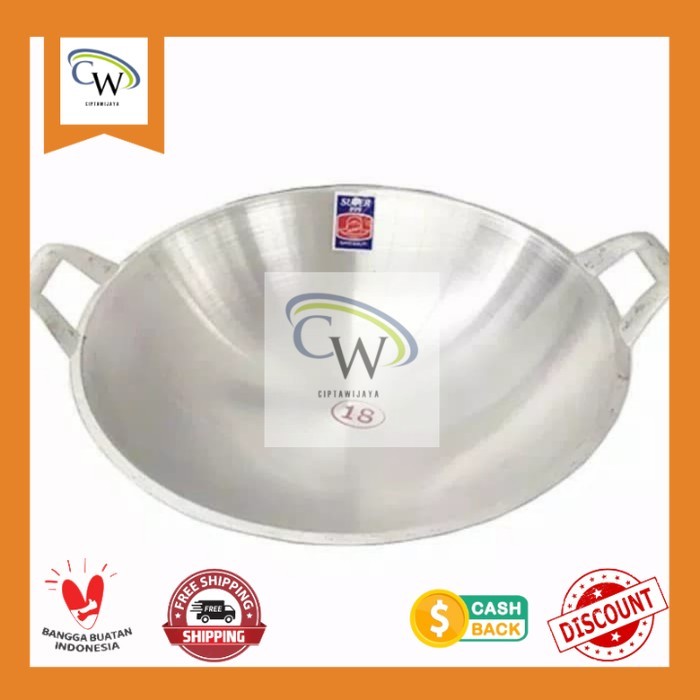 Wajan/Kuali/Penggorengan Cekung Ukuran 18 Super