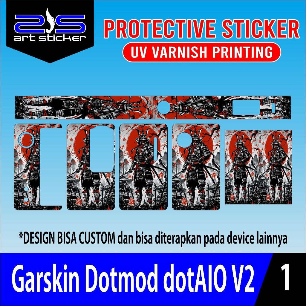

DAPAT 2 PCS StikerDotm0d dotA10 V2 Shogun UV Varnish Printing