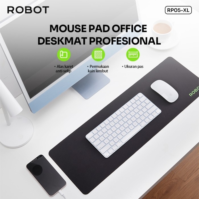 MousePad ROBOT RP05-XL Gaming Large Mousepad Polos Rubber Anti Slip Size 64x21 cm