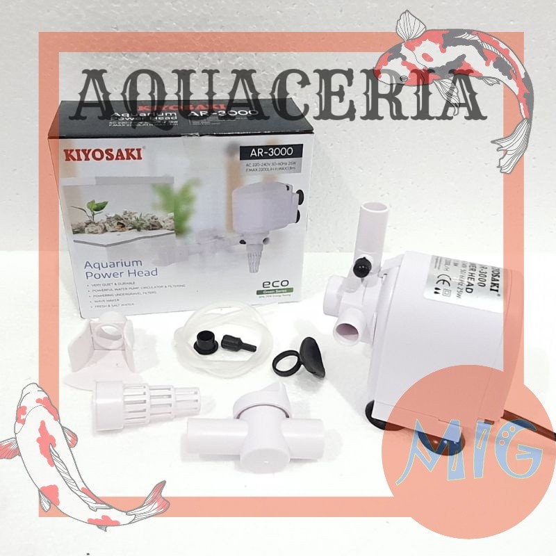 POMPA AQUARIUM KIYOSAKI AR 3000 POMPA CELUP AQUARIUM AQUASCAPE