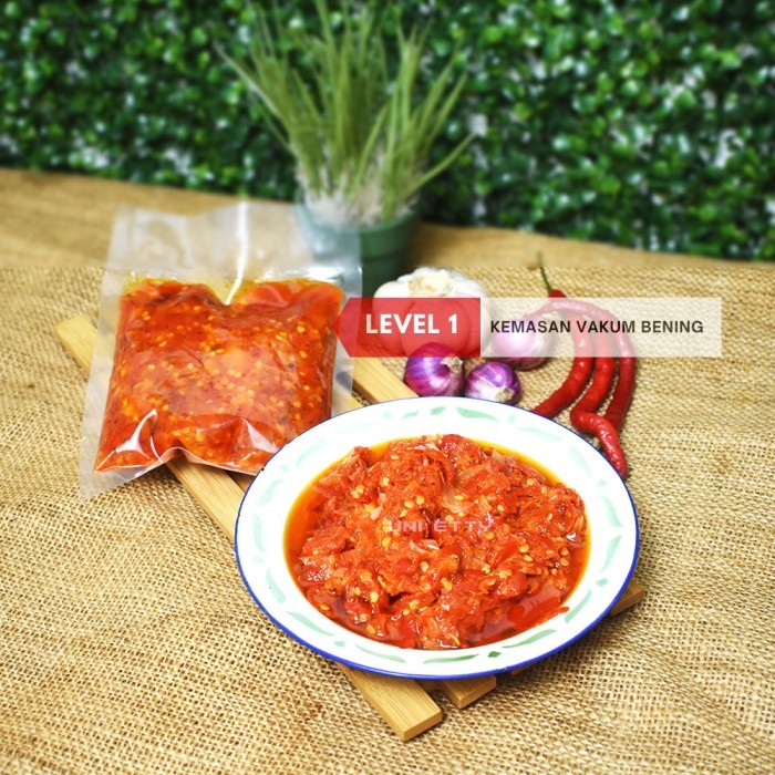 

New[Promo] Cabe / Balado / Sambal Goreng - Siap Saji - Tanpa Daging - PEDAS LVL 1, VAKUM BENING