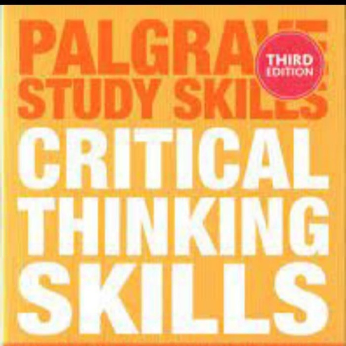 

BUKU CRITICAL THINKING SKILLS