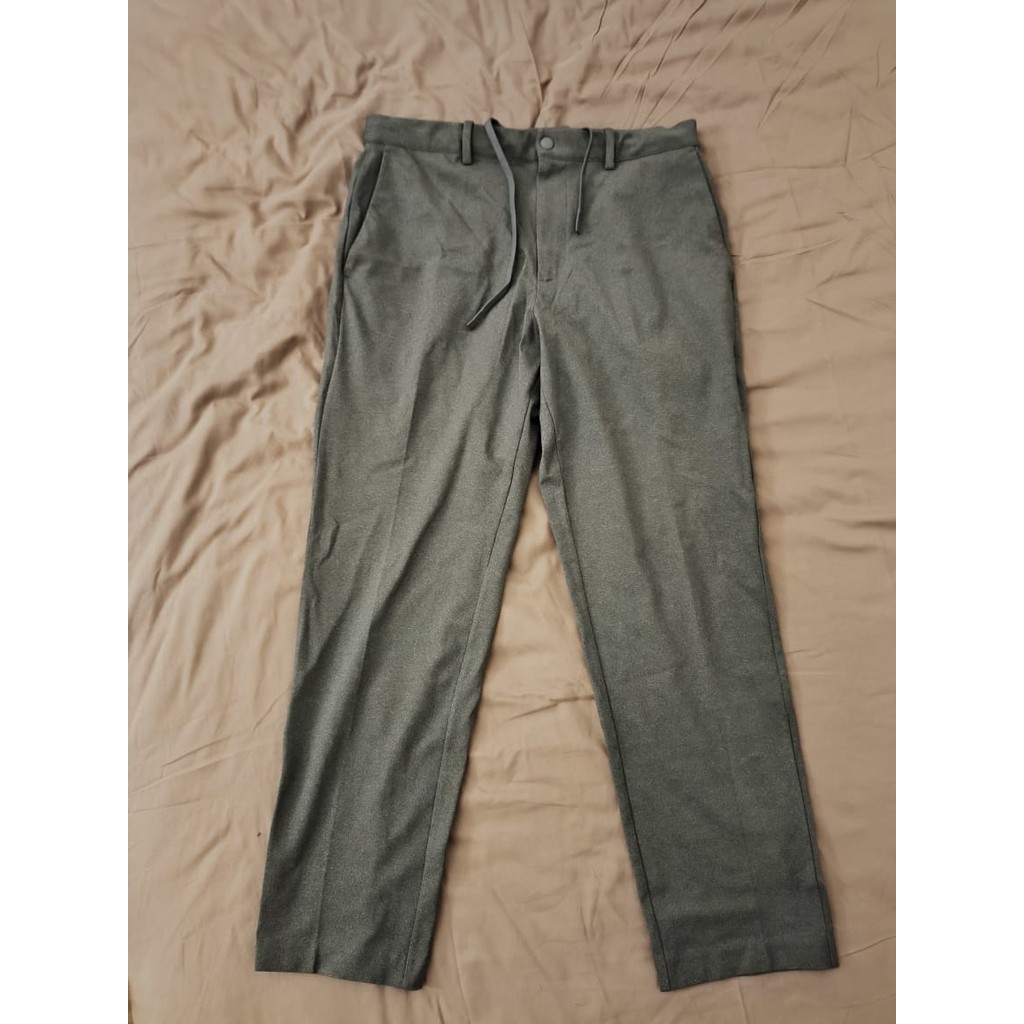 Celana Ankle Pants Uniqlo Grey Used