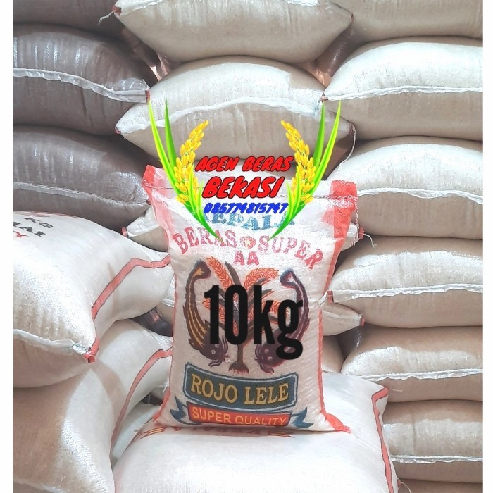 

BERAS KEPALA SUPER ROJOLELE 10KG MURAH - 10 LITER