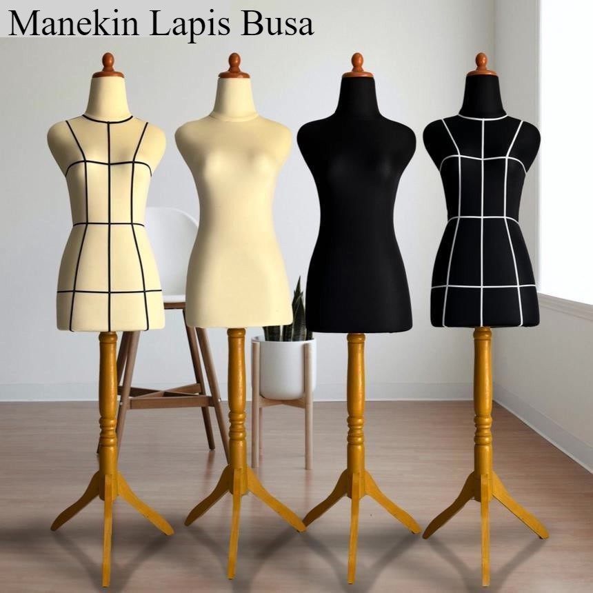 HU87Y Manekin Wanita Lapis Busa | Patung Baju Wanita | Dressmaker | Patung Baju Dm Busa  | Manekin M