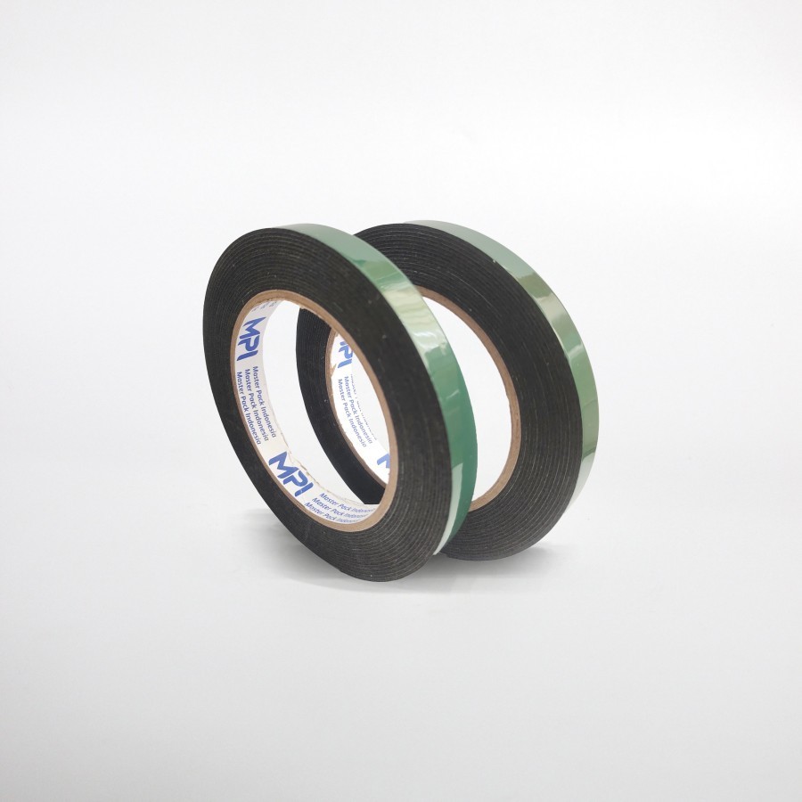 

Double Foam Tape 12mm X 5Meter Hitam Release Hijau Double Tape Busa 12mmx5Meter MPI
