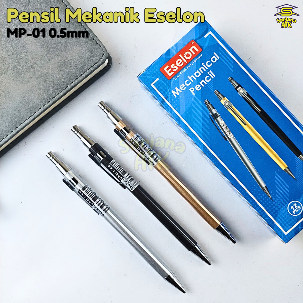 

(1 Pcs) Pensil Mekanik Besi / Pensil Cetek Merk Eselon / Mechanical Pencil Eselon MP-01 0.5mm