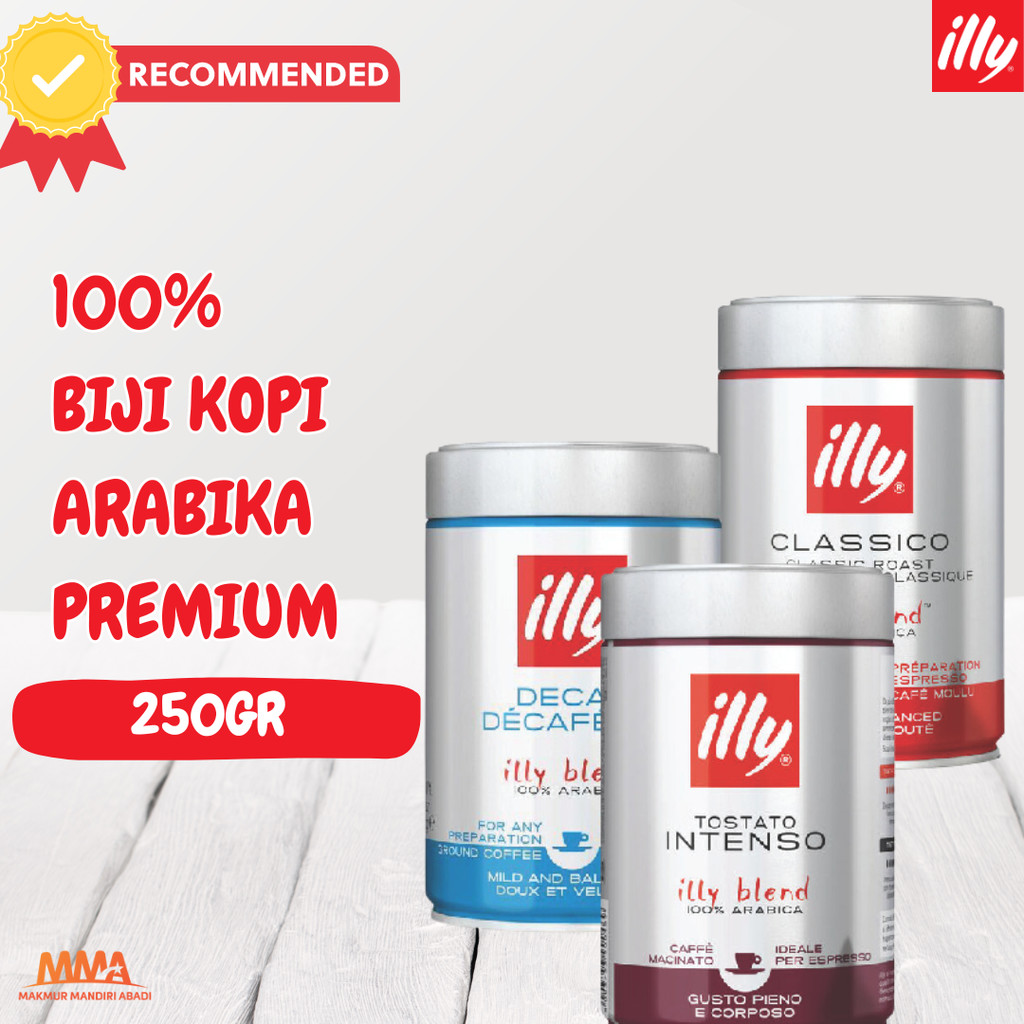 

ILLY COFFEE GROUND / BUBUK KOPI PREMIUM ITALIA MEDIUM ROAST 250 GR / 100% KOPI ARABICA / KOPI BUBUK