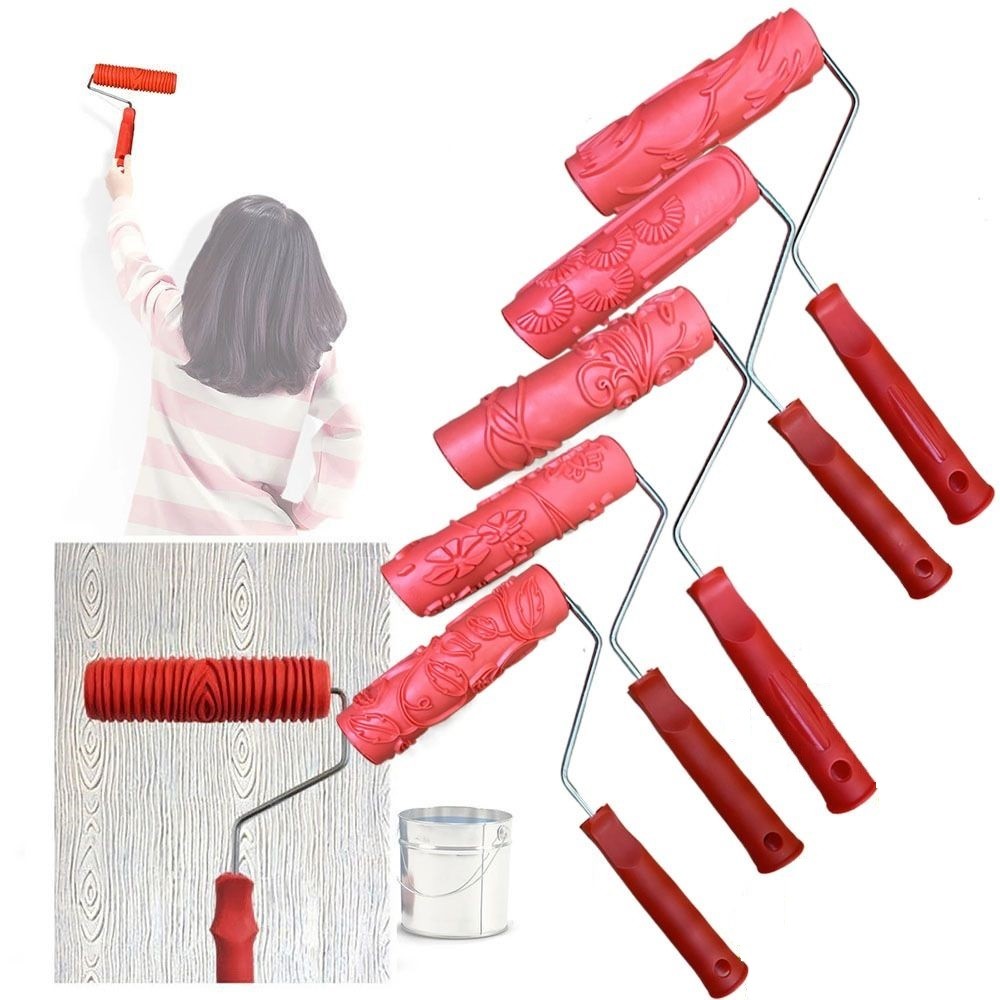 

Pigment Printing Wood Grain Paint Roller Imitation Wood Pattern Tool Painting Grain Pattern Wall Brush Tool DIY Home Decoration
