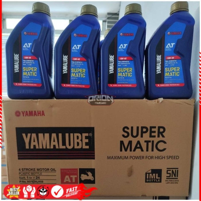 YAMALUBE SUPER MATIC 1LTR..SUPER MATIC.. YAMALUBE 1 DUS 24 BOTOL Ori