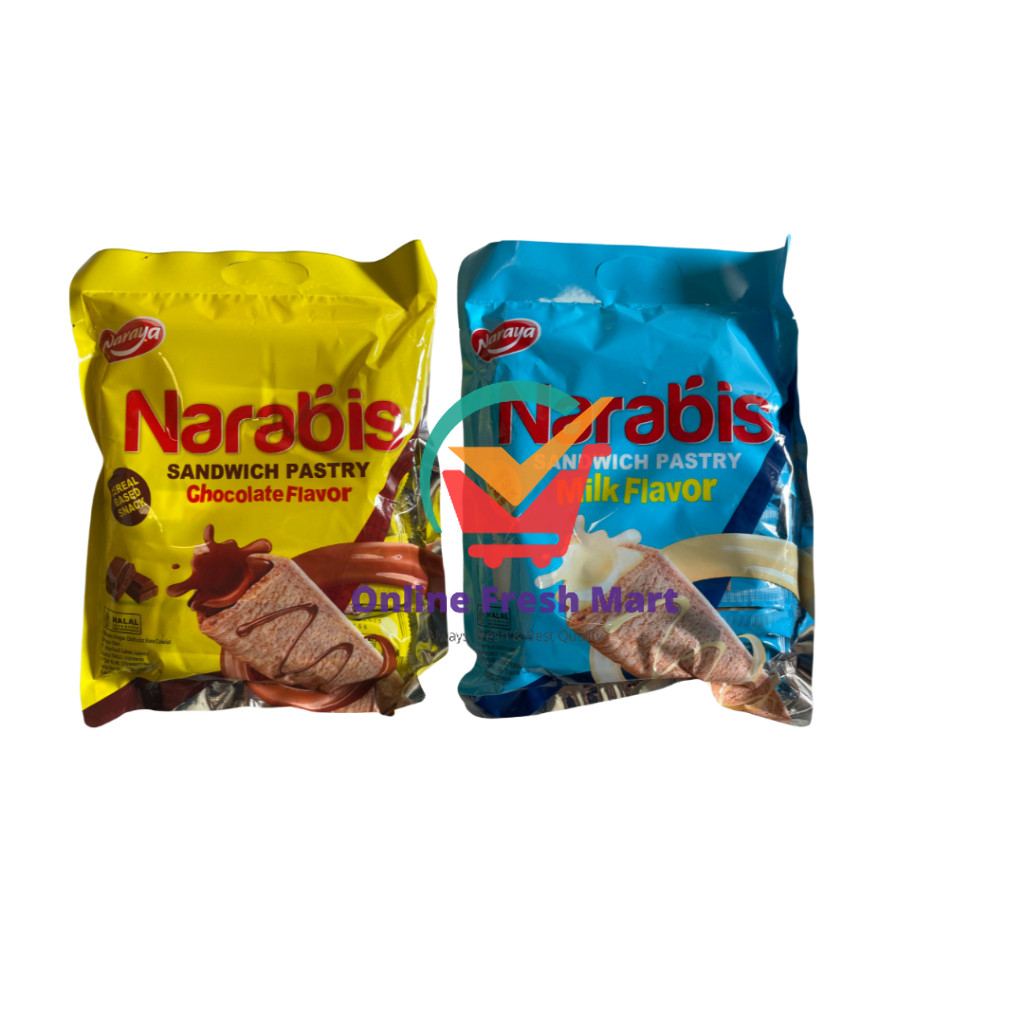 

Naraya Narabis Sandwich Pastry 240g Milk Chocolate Isi 20 - Online Fresh Mart Denpasar