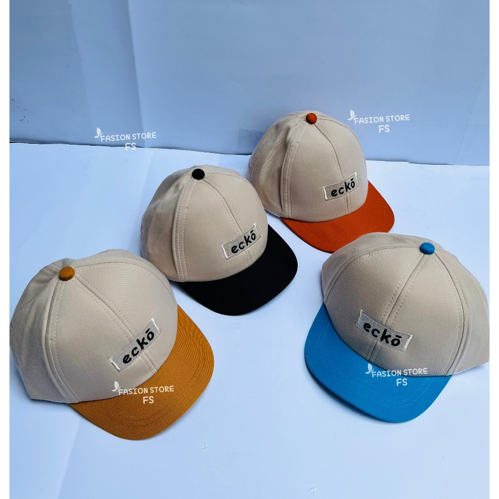 1-3 Tahun | Topi baseball anak motif ECKO / topi anak keren ala korea