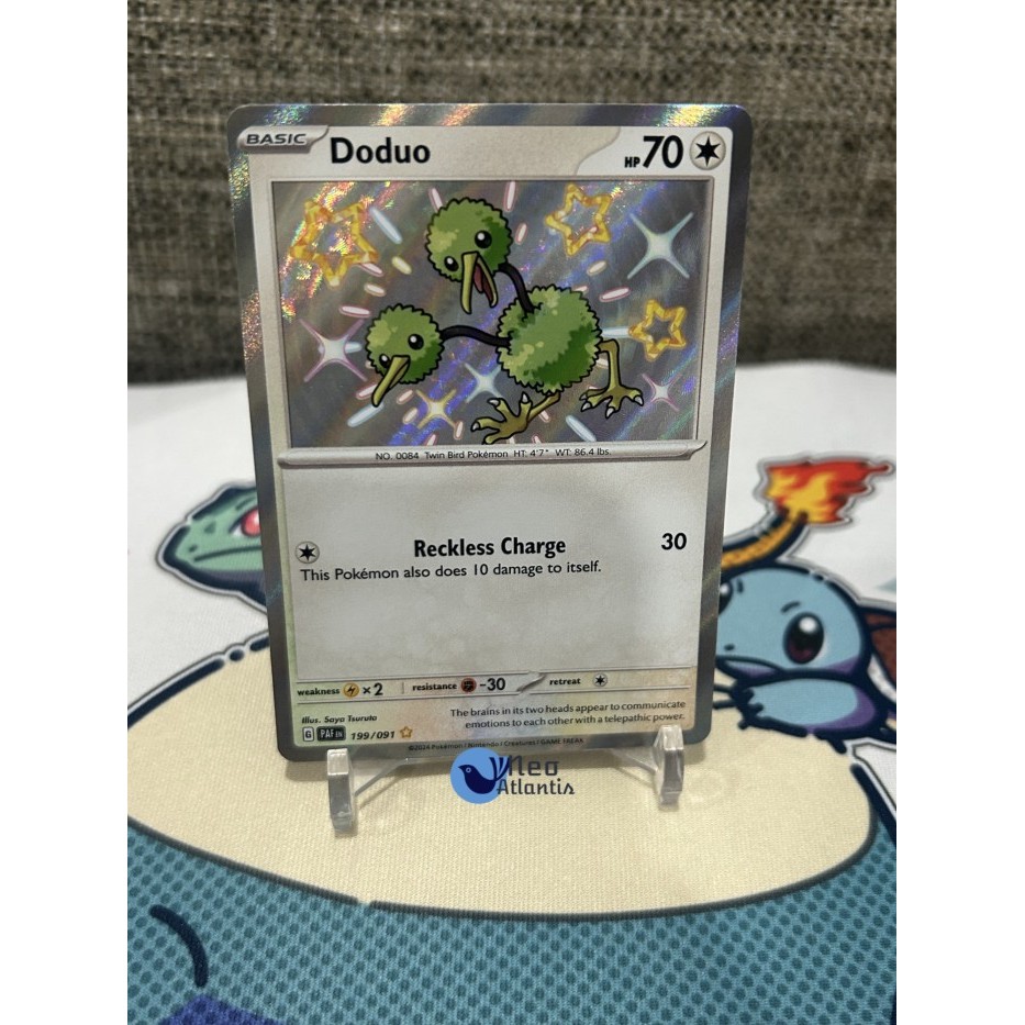 Pokemon TCG English Doduo - 199/091 - Shiny Rare Scarlet & Violet: Paldean Fates