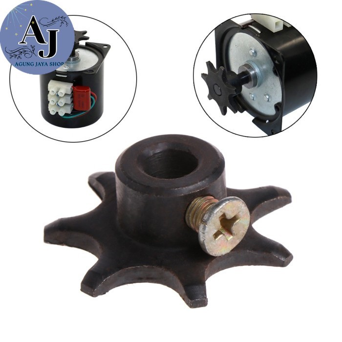 AJstore - Gear Gigi Timing Pulley Teeth Dinamo AC Motor 60KTYZ Mesin Tetas Telur Ori