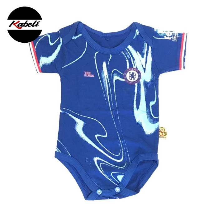 baju bola jumper bayi dan topi kupluk CHELSEA - M