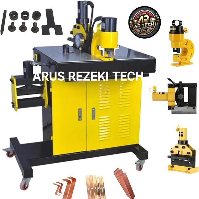 

hydraulic 3 in1 busbar bending cutting punching