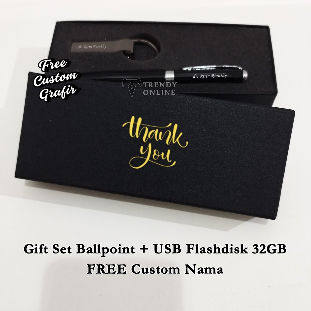 

Gift set Souvenir Ballpoint USB Flashdisk 32GB, Hampers Giftset Hadiah Promosi, Hadiah Dosen , Pulpen dan flashdisk usb Giftset Exclusif Sovenir