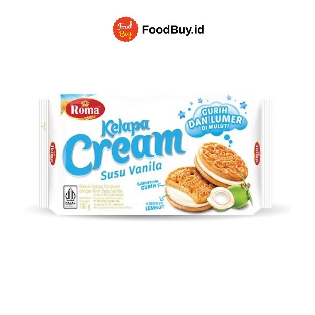 

Roma Kelapa Cream Susu Vanila 180 gr