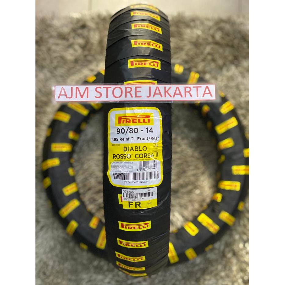 Pirelli Diablo Rosso Corsa 2 90/80-14 Tubeless...