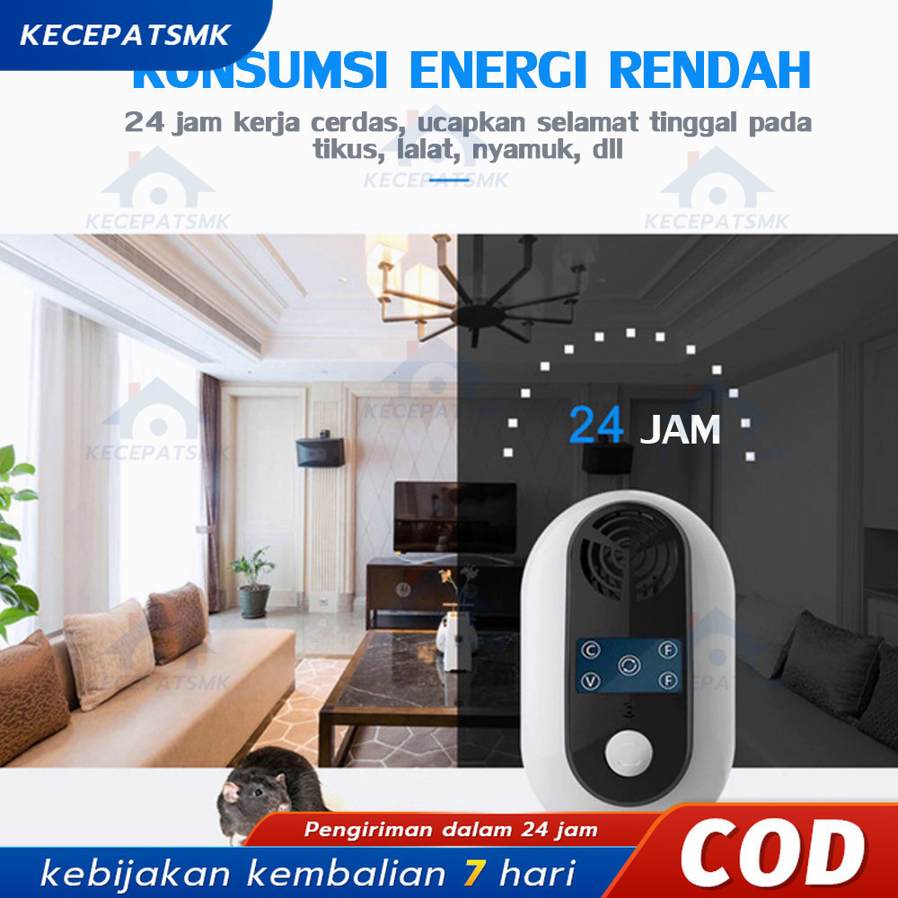 Pengusir Tikus Ultrasonik Listrik Mengusir Tikus Suara Pengusir Tikus Perlindungan Dalam Ruangan Beb