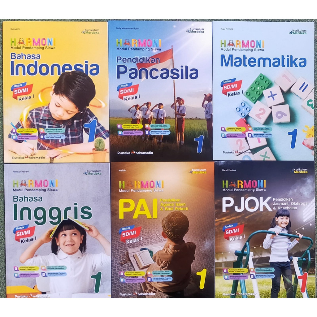 

Buku Modul Harmoni Kelas 1 Matematika Bahasa Indonesia Bahasa Inggris Pancasila PJOK dan Agama Kurikulum Merdeka ( HARGA SATUAN ) #cod #Buku Murah #BukuPelajaran #Bukusiswa