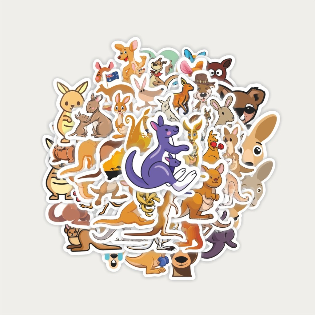 

Sticker Pack Sticker Hewan Kanguru | Sticker TUMBLR | Stiker LAPTOP KOPER HELM