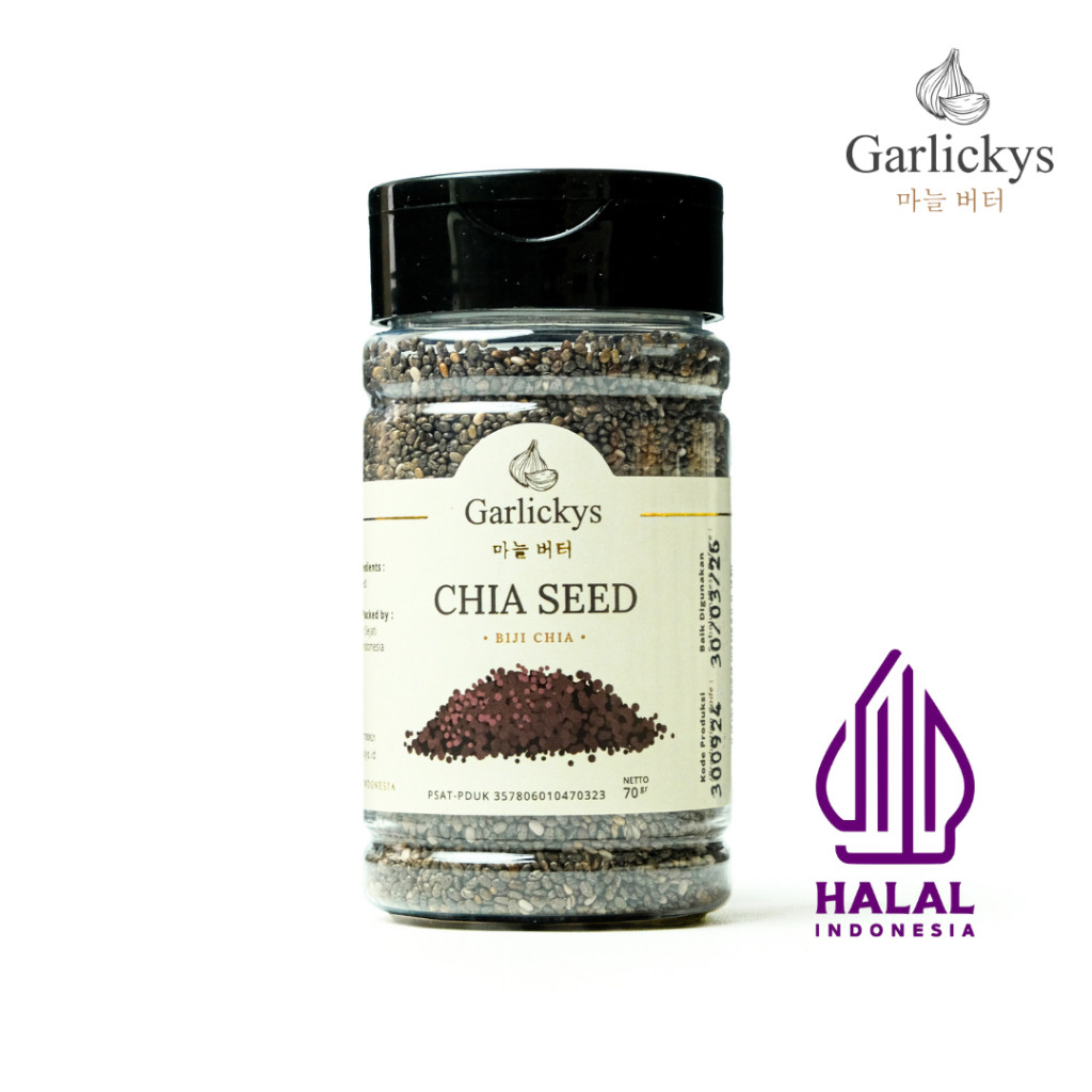 

GARLICKYS Chia Cia Seed Seeds Makanan Minuman Untuk Diet Premium Quality Bumbu Dapur