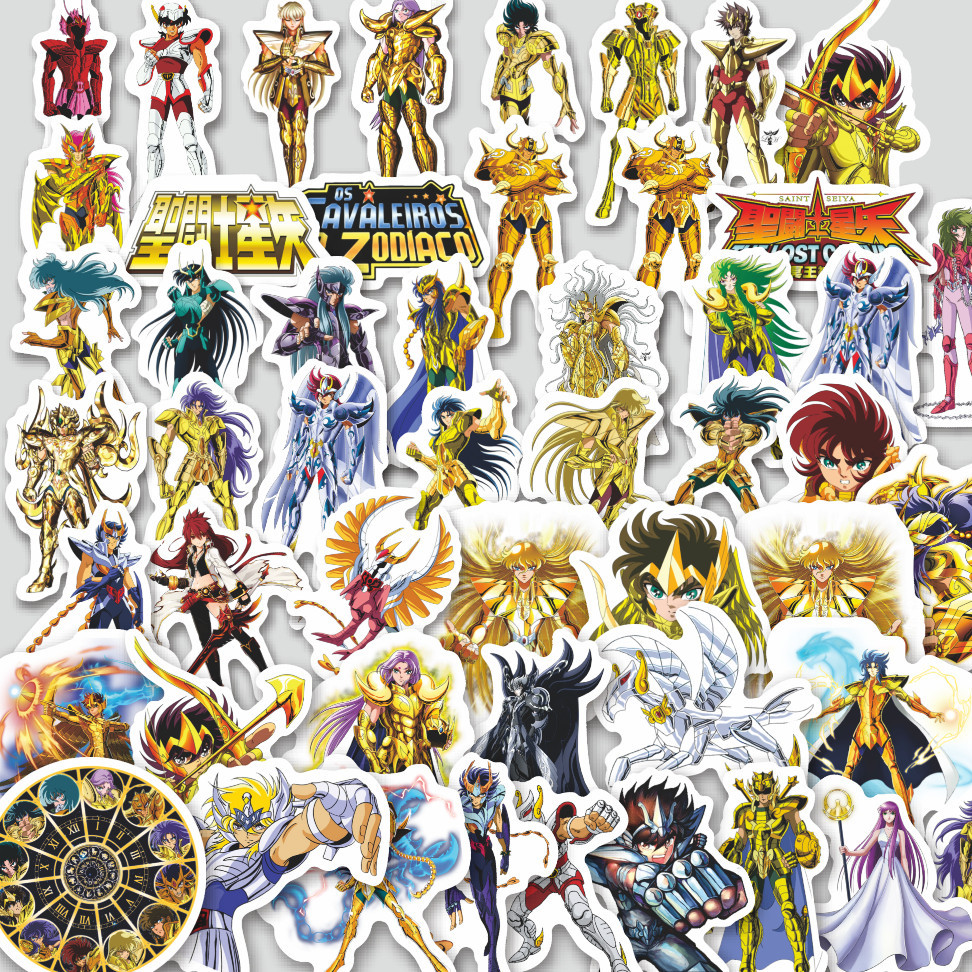 

Stiker Cutting Pack Sticker Anime Saint Seiya Isi 100Pcs Series Aesthetic Lucu Keren Untuk Koper Bahan Vynil