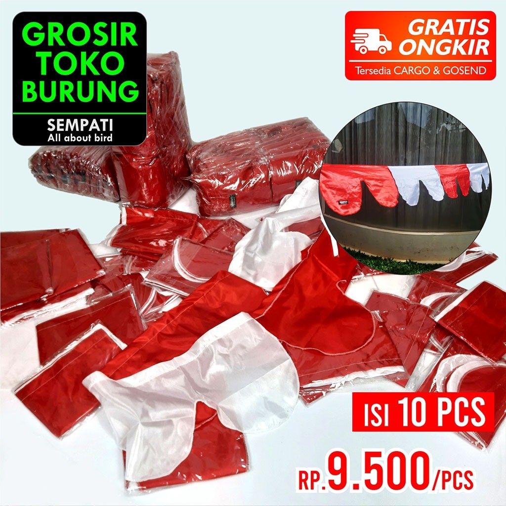 SEMPATI GROSIR BENDERA MERPATI TINGGIAN BENDERA LATIH BURUNG MERPATI LAPAK KOLONGAN ISI 10 PER 2 MET