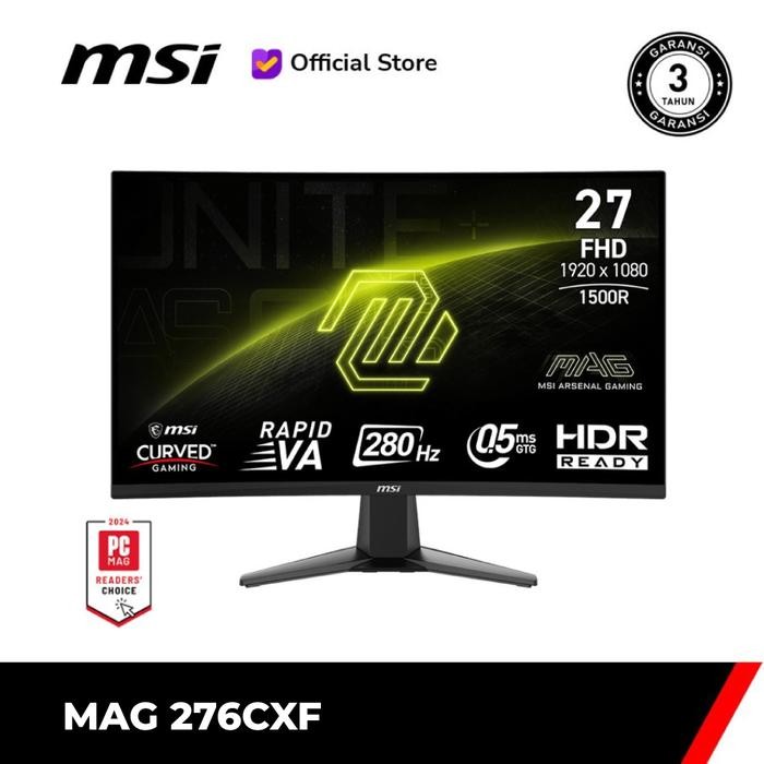 MSI MAG 276CXF | 27" FHD 280Hz 0.5ms HDR Curved Gaming Monitor