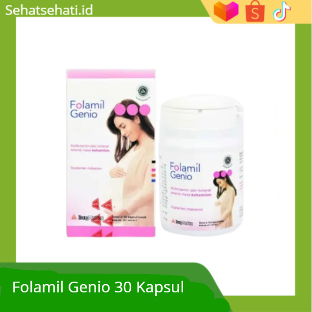 Folamil Genio Vitamin Ibu Hamil & Menyusui Original 30 Tablet