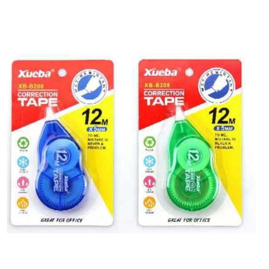 

BOBOMART XUEBA CORRECTION TAPE LEBEL GESEK ALAT PERLENGKAPAN SEKOLAH MURAH