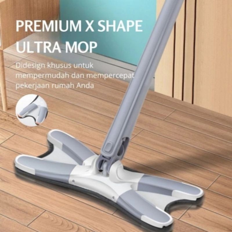 VANSTAR MOP PEL LANTAI ULTRA FLAT  X-SHAPE MOP ALAT PEL MAGIC VANSTAR MOP  V-0016